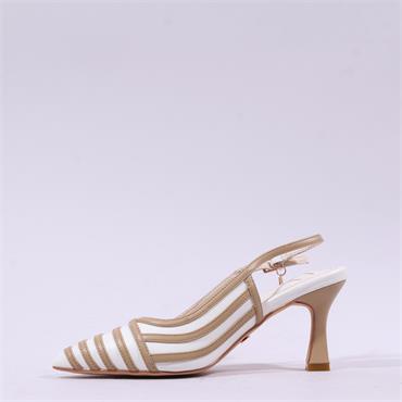 Una Healy Holiday Road Slingback Heel - White Nude